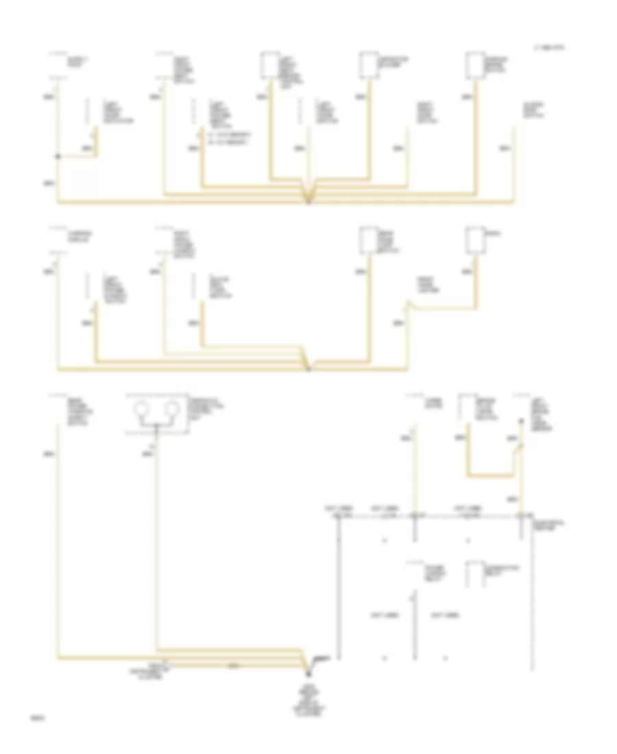 Ground Distribution Wiring Diagram 4 of 5 for Mercedes Benz 190E 1993