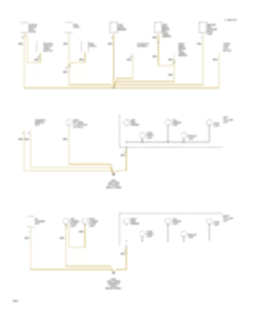 Ground Distribution Wiring Diagram 5 of 5 for Mercedes Benz 190E 1993