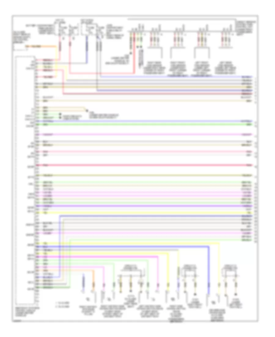 Supplemental Restraint Wiring Diagram (1 of 3) for Mercedes-Benz ML320 2009