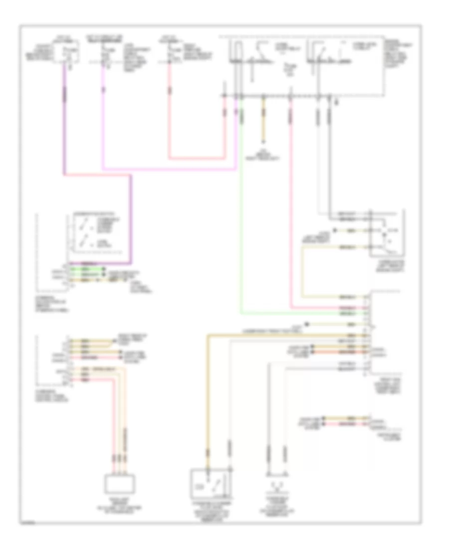 Электросхема передних стеклоочистителей дворников и омывателя лобового стекла для Mercedes-Benz ML320 2009