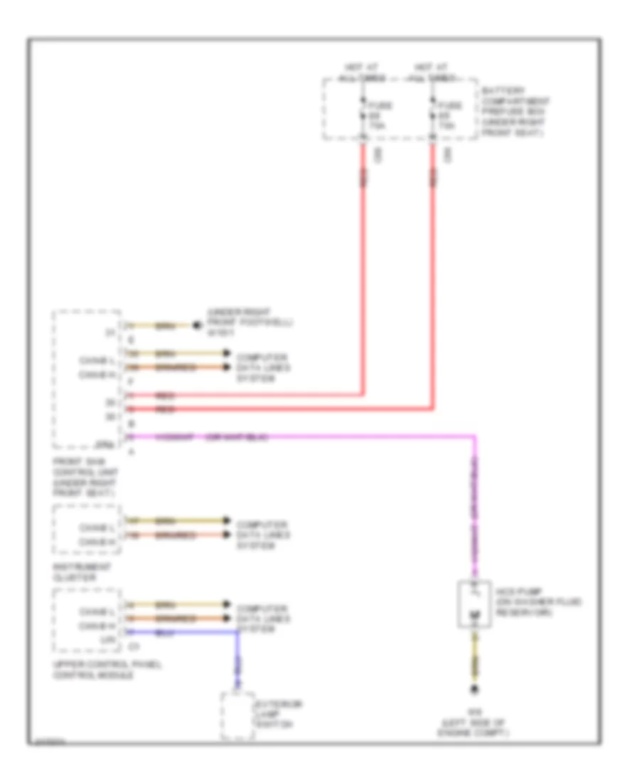 схема шайбы фары для Mercedes-Benz ML320 2009