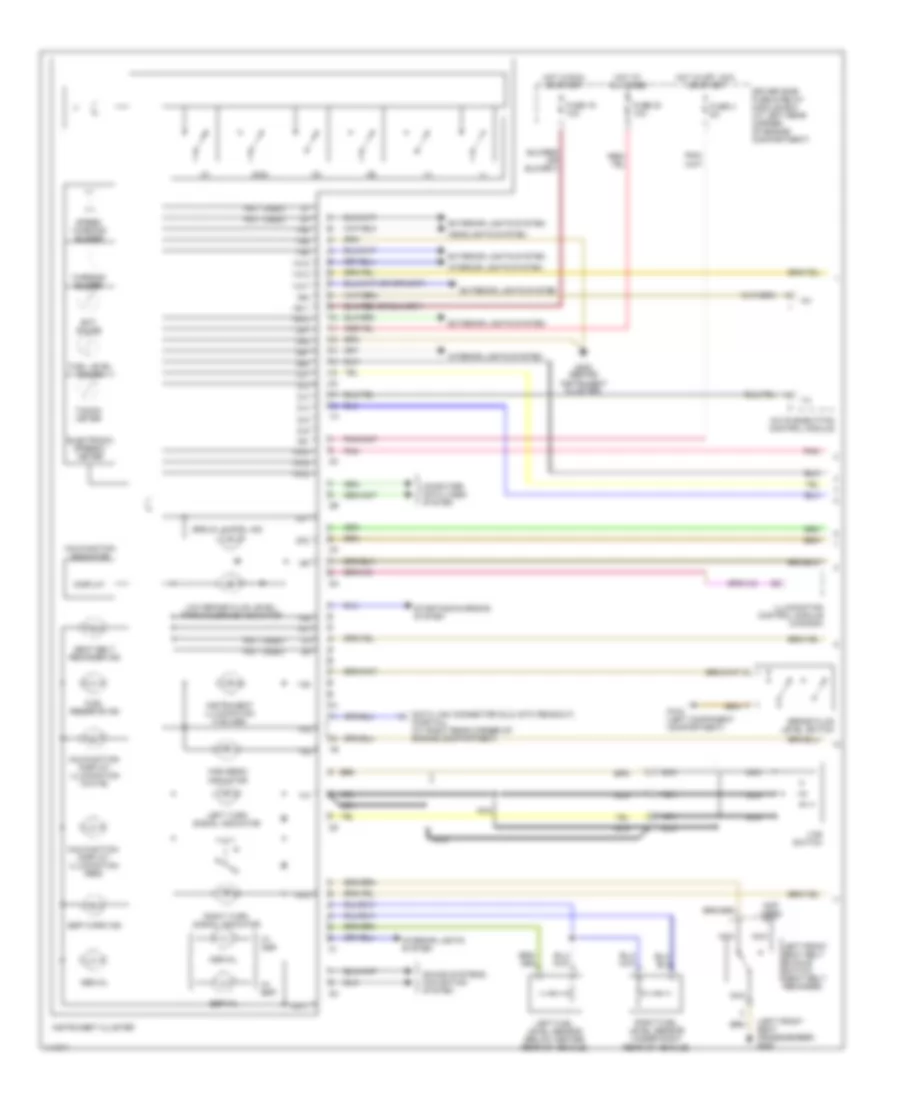 Instrument Cluster Wiring Diagram 1 of 2 for Mercedes Benz CLK320 2000