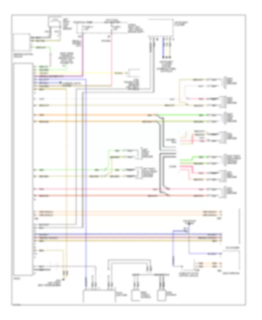 Radio Wiring Diagrams, without Amplifier, with D2B Data Bus for Mercedes-Benz CLK320 2000