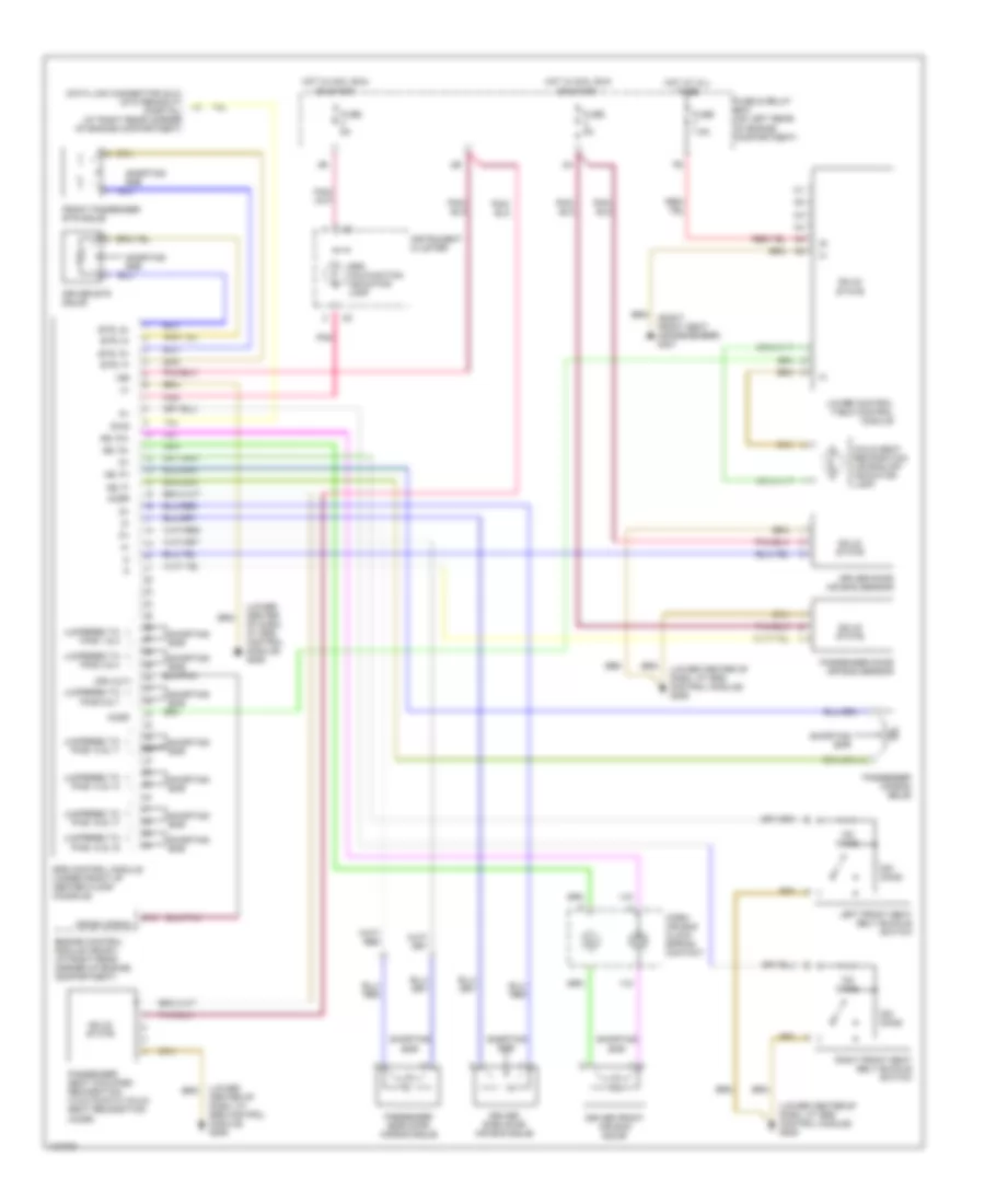 Supplemental Restraint Wiring Diagram for Mercedes-Benz CLK320 2000