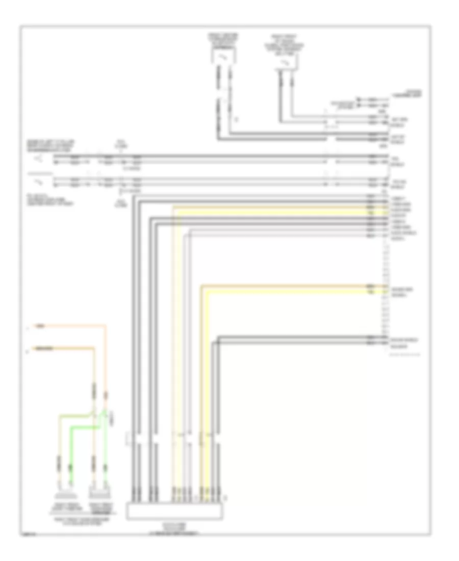COMAND Actuation Wiring Diagram, Early Production (2 of 2) for Mercedes-Benz GLK350 4Matic 2011