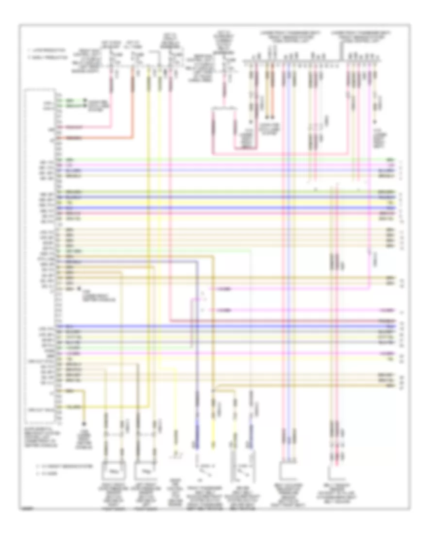Supplemental Restraint Wiring Diagram 1 of 3 for Mercedes Benz GLK350 4Matic 2011