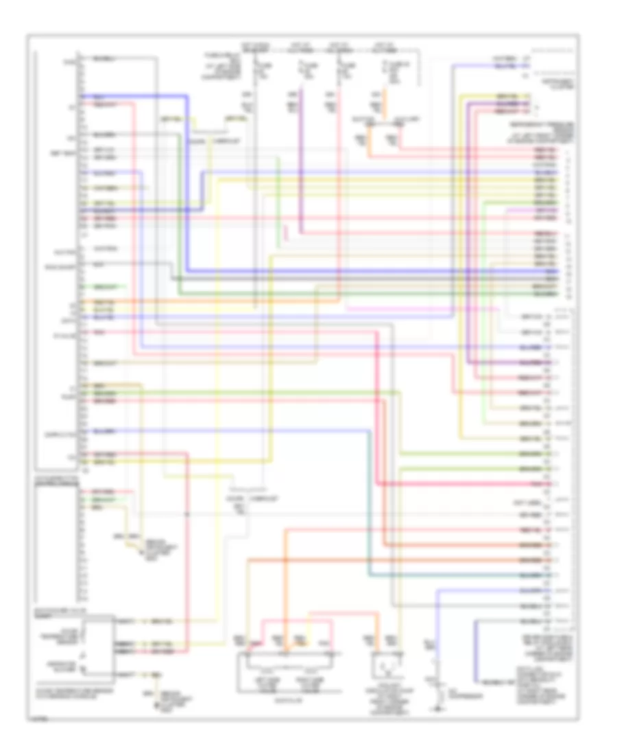 Automatic A C Wiring Diagram 1 of 2 for Mercedes Benz CLK430 2000