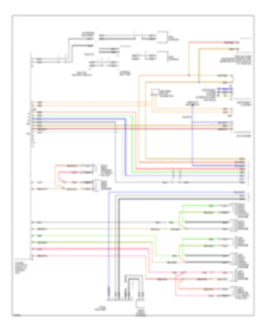 COMAND Actuation Wiring Diagram, Wagon without Amplifier (1 of 2) for Mercedes-Benz E320 2002