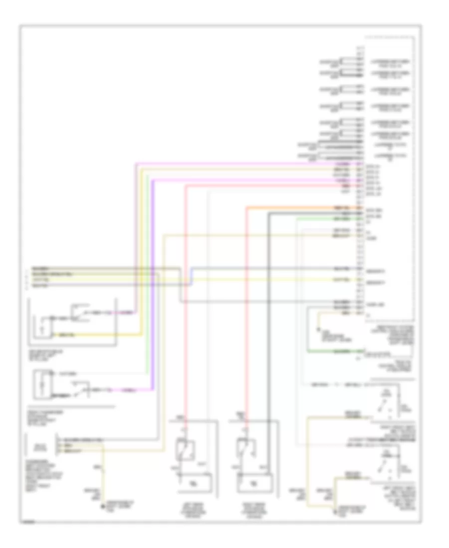 Supplemental Restraints Wiring Diagram (2 of 2) for Mercedes-Benz E320 2002