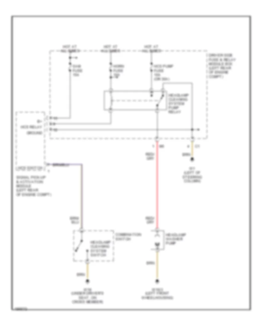 схема шайбы фары, Универсал для Mercedes-Benz E320 2002