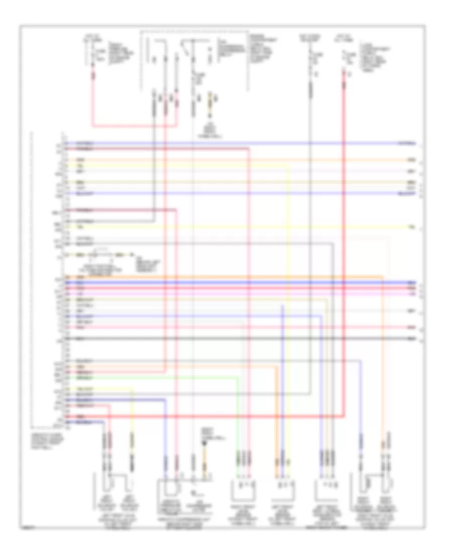 Electronic Suspension Wiring Diagram 1 of 2 for Mercedes Benz R320 2008