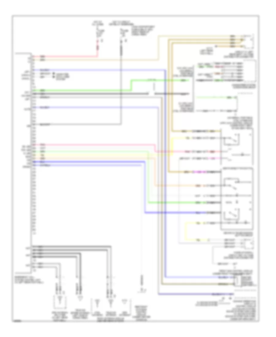 Emergency Call Wiring Diagram for Mercedes-Benz R320 2008