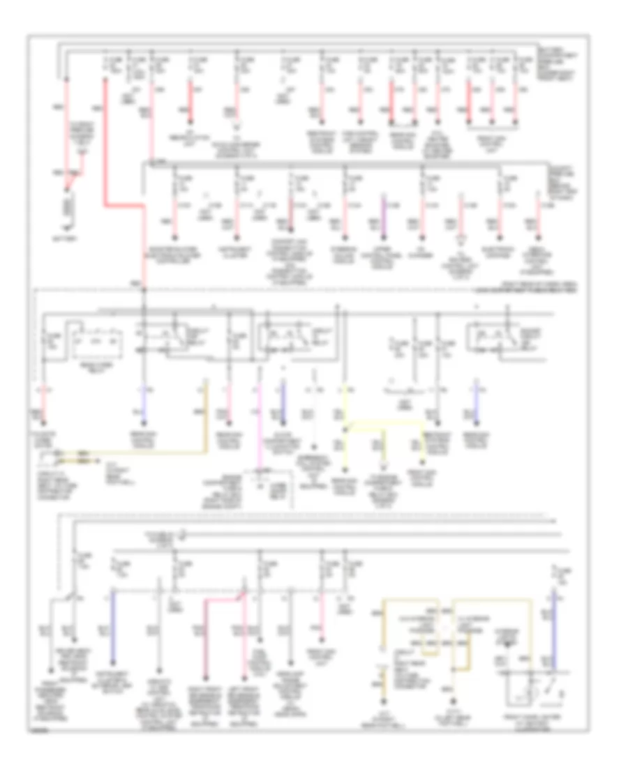 Power Distribution Wiring Diagram 1 of 3 for Mercedes Benz R320 2008
