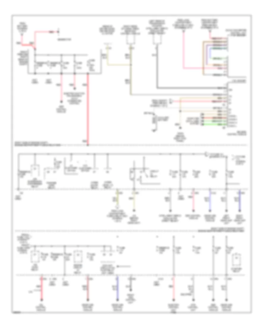 Power Distribution Wiring Diagram 3 of 3 for Mercedes Benz R320 2008
