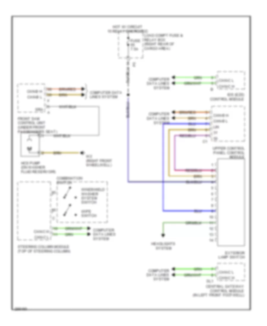 схема шайбы фары для Mercedes-Benz R320 2008