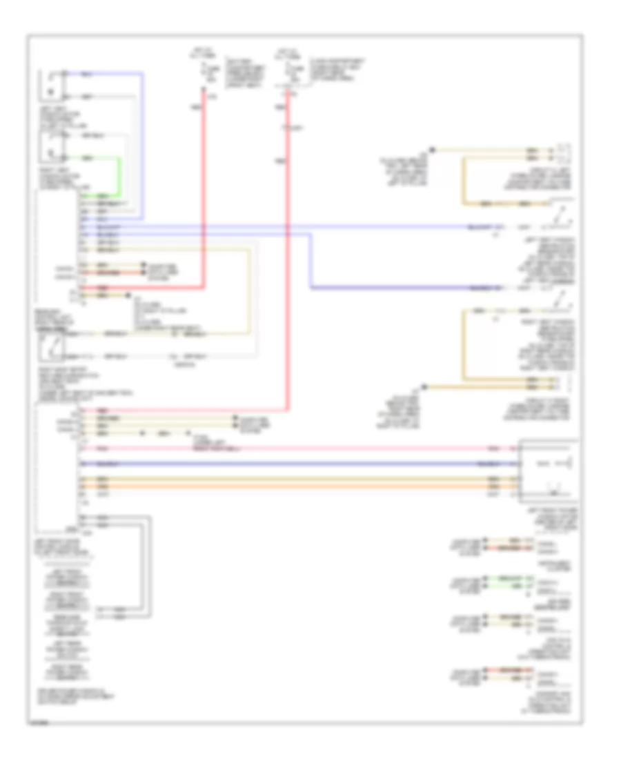 Power Windows Wiring Diagram 1 of 2 for Mercedes Benz ML550 2010