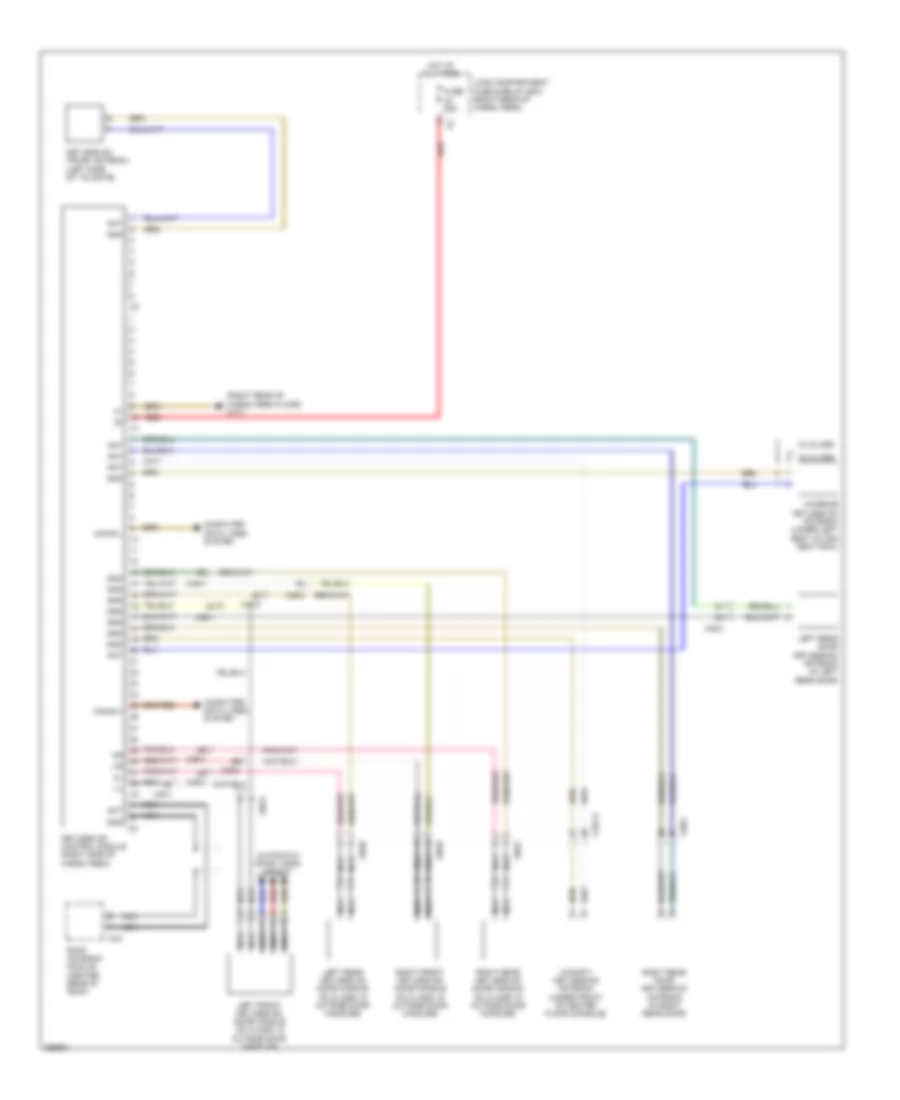 Keyless Go System Wiring Diagram for Mercedes Benz ML350 2011
