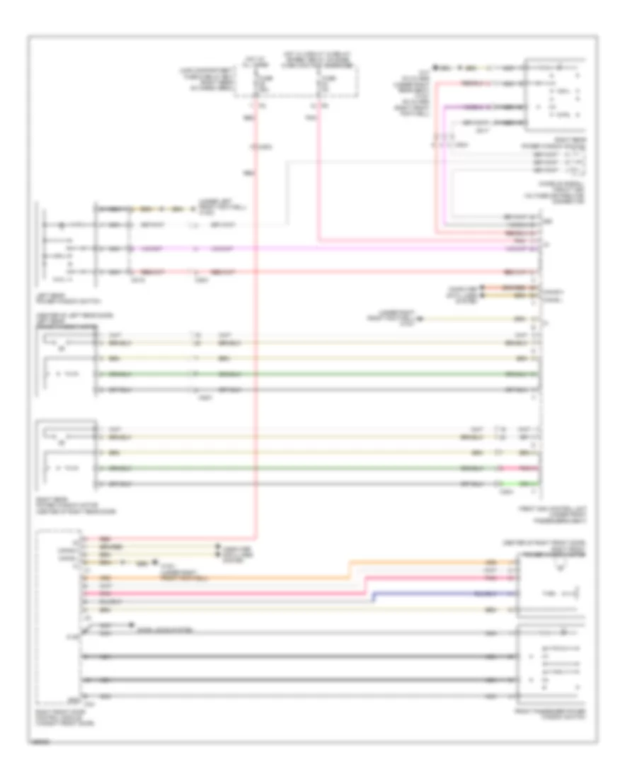 Power Windows Wiring Diagram 2 of 2 for Mercedes Benz ML350 2011