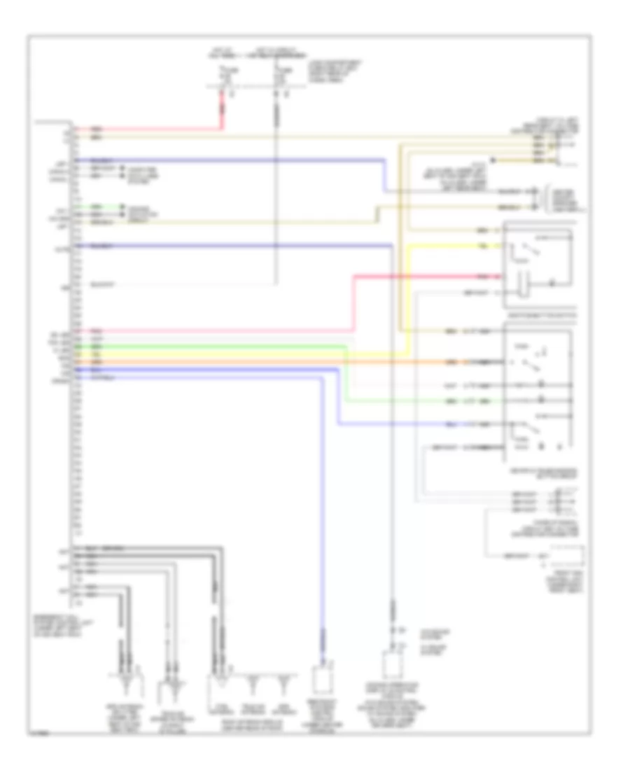 Emergency Call Wiring Diagram for Mercedes-Benz ML550 2009
