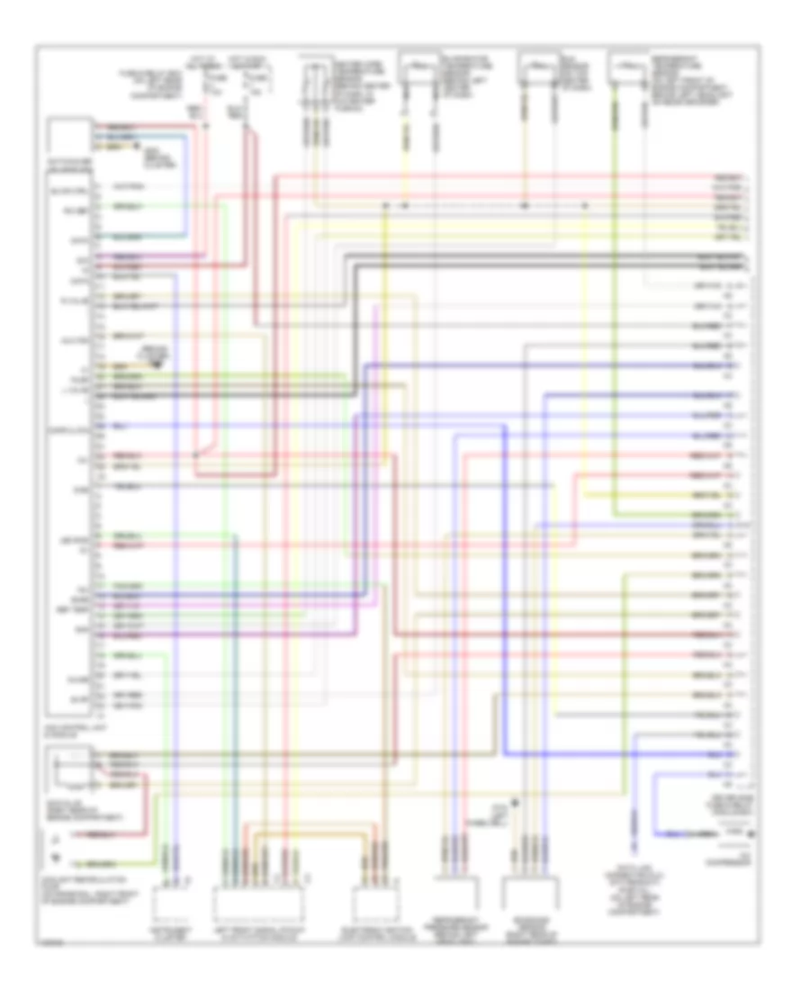 Automatic AC Wiring Diagram (1 of 2) for Mercedes-Benz E320 2000