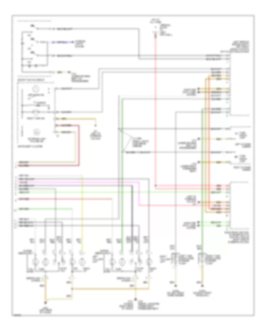 Exterior Lamps Control Wiring Diagram, Wagon (2 of 2) for Mercedes-Benz E320 4Matic 2002
