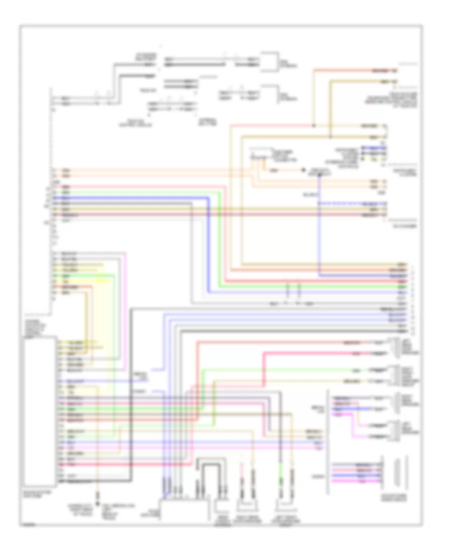COMAND Actuation Wiring Diagram, Wagon with Amplifier (1 of 2) for Mercedes-Benz E320 4Matic 2002