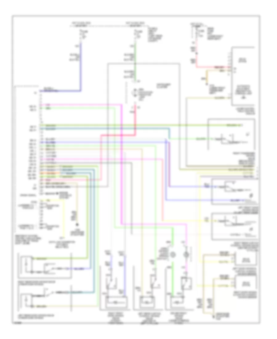 Supplemental Restraints Wiring Diagram 1 of 2 for Mercedes Benz E320 4Matic 2002