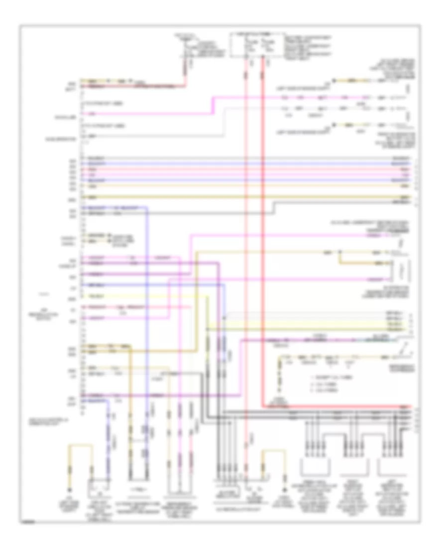 Automatic AC Wiring Diagram, without Thermotronic (1 of 3) for Mercedes-Benz ML350 4Matic 2011
