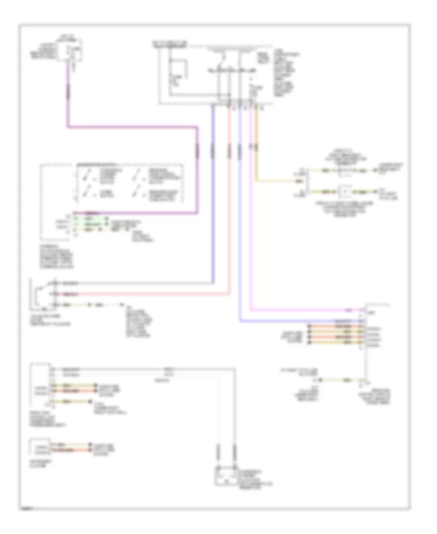 Rear WiperWasher Wiring Diagram for Mercedes-Benz ML350 4Matic 2011