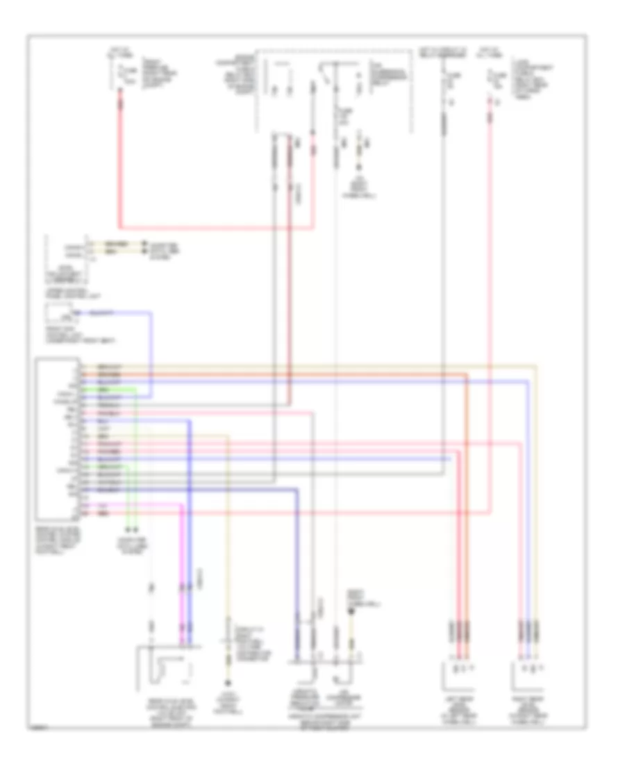 Electronic Level Control Wiring Diagram for Mercedes Benz R350 4Matic 2010