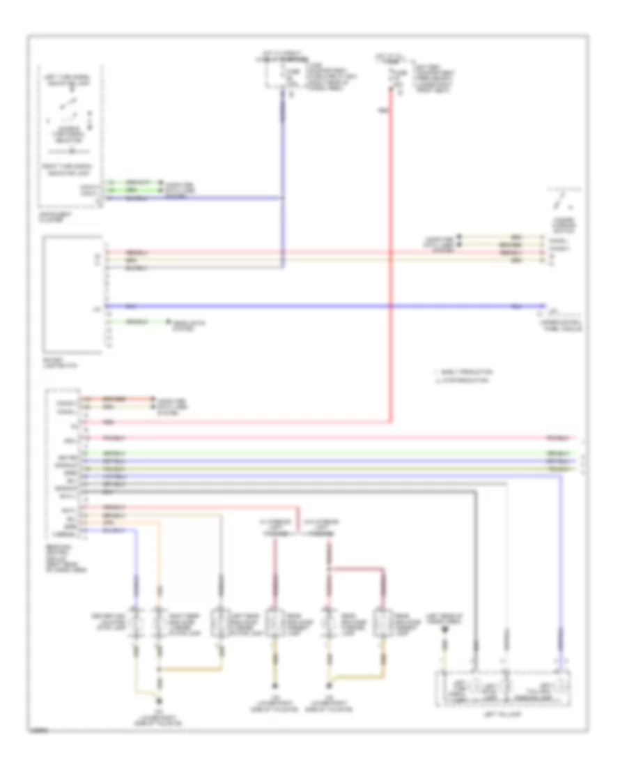 Exterior Lamps Wiring Diagram (1 of 2) for Mercedes-Benz R350 4Matic 2010