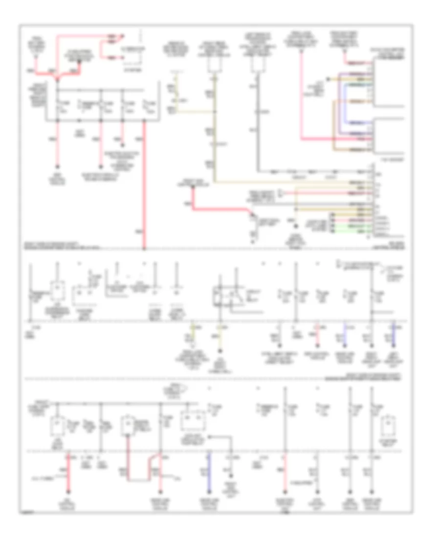 Power Distribution Wiring Diagram (3 of 3) for Mercedes-Benz R350 4Matic 2010