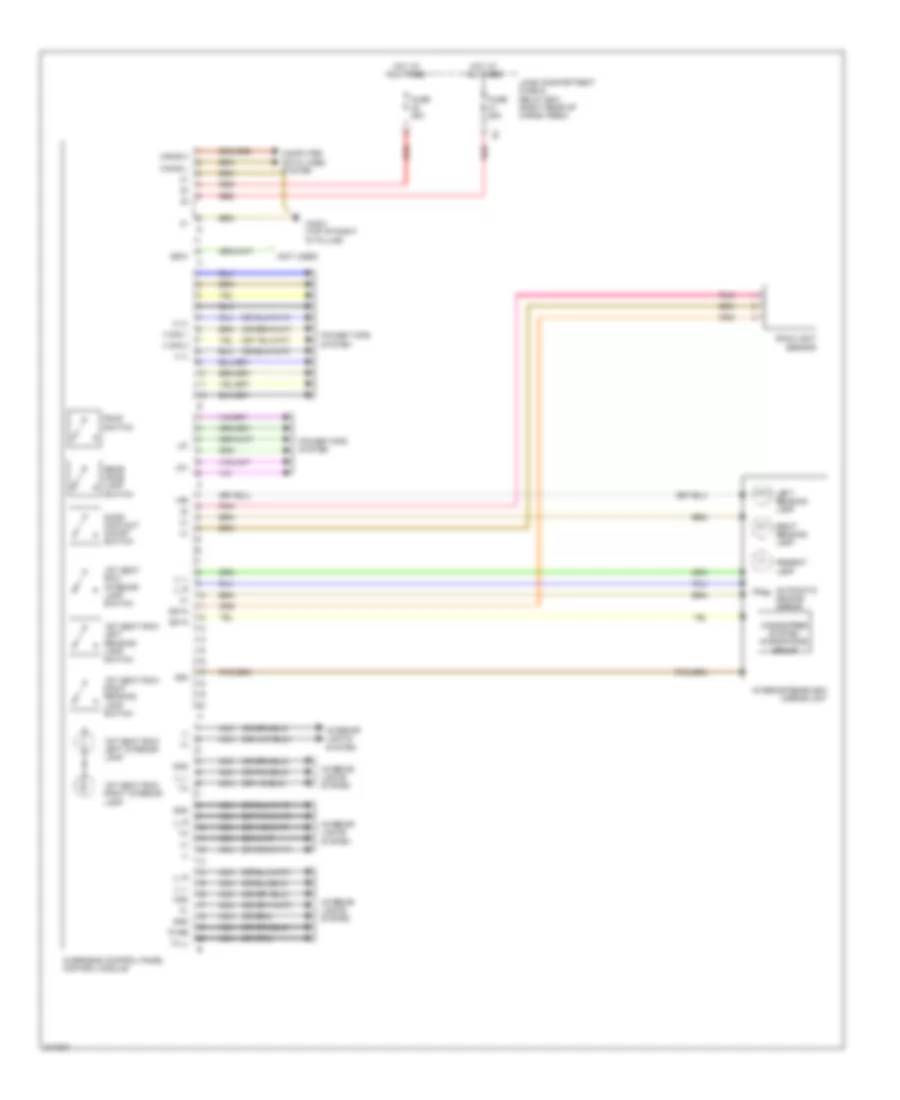 Overhead Console Wiring Diagram for Mercedes-Benz R320 2009