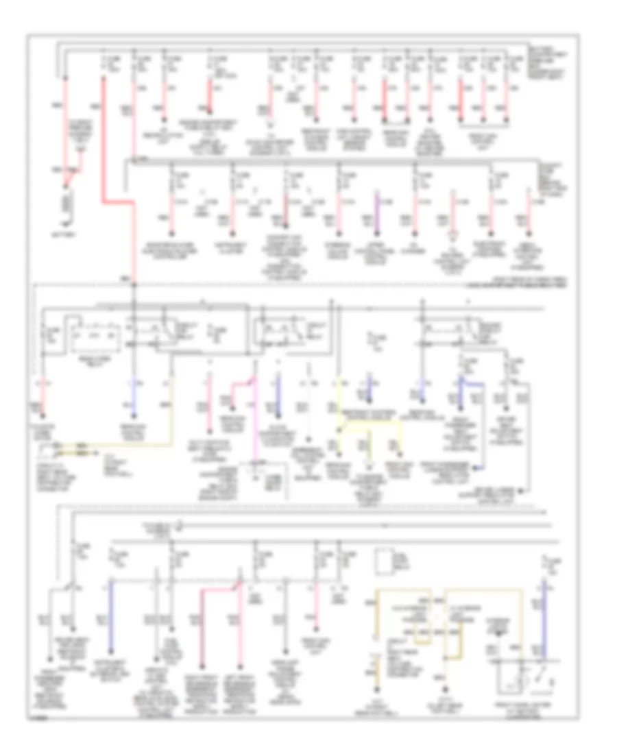 Power Distribution Wiring Diagram 1 of 3 for Mercedes Benz R320 2009