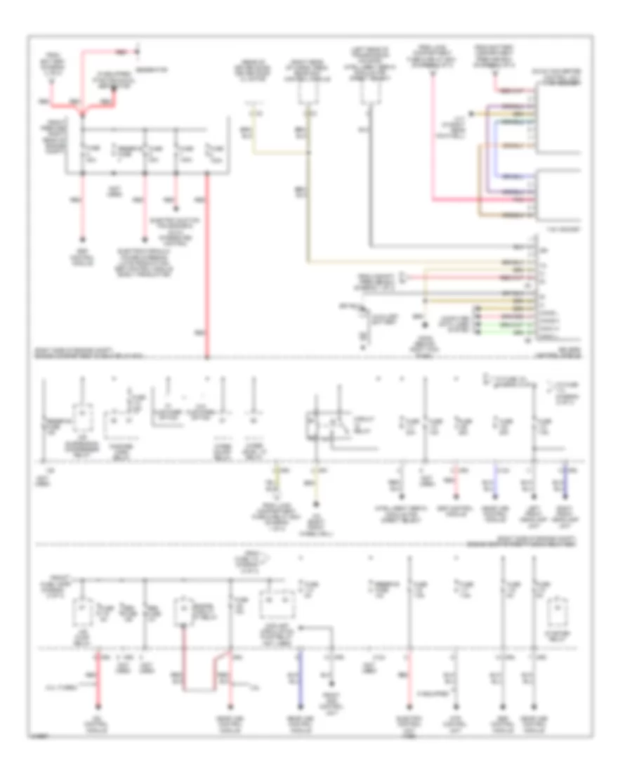 Power Distribution Wiring Diagram 3 of 3 for Mercedes Benz R320 2009