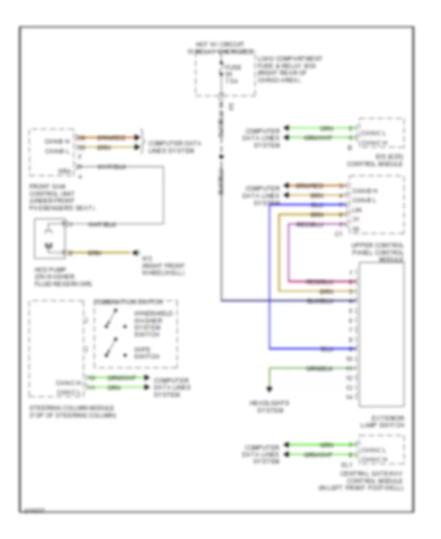 схема шайбы фары для Mercedes-Benz R320 2009