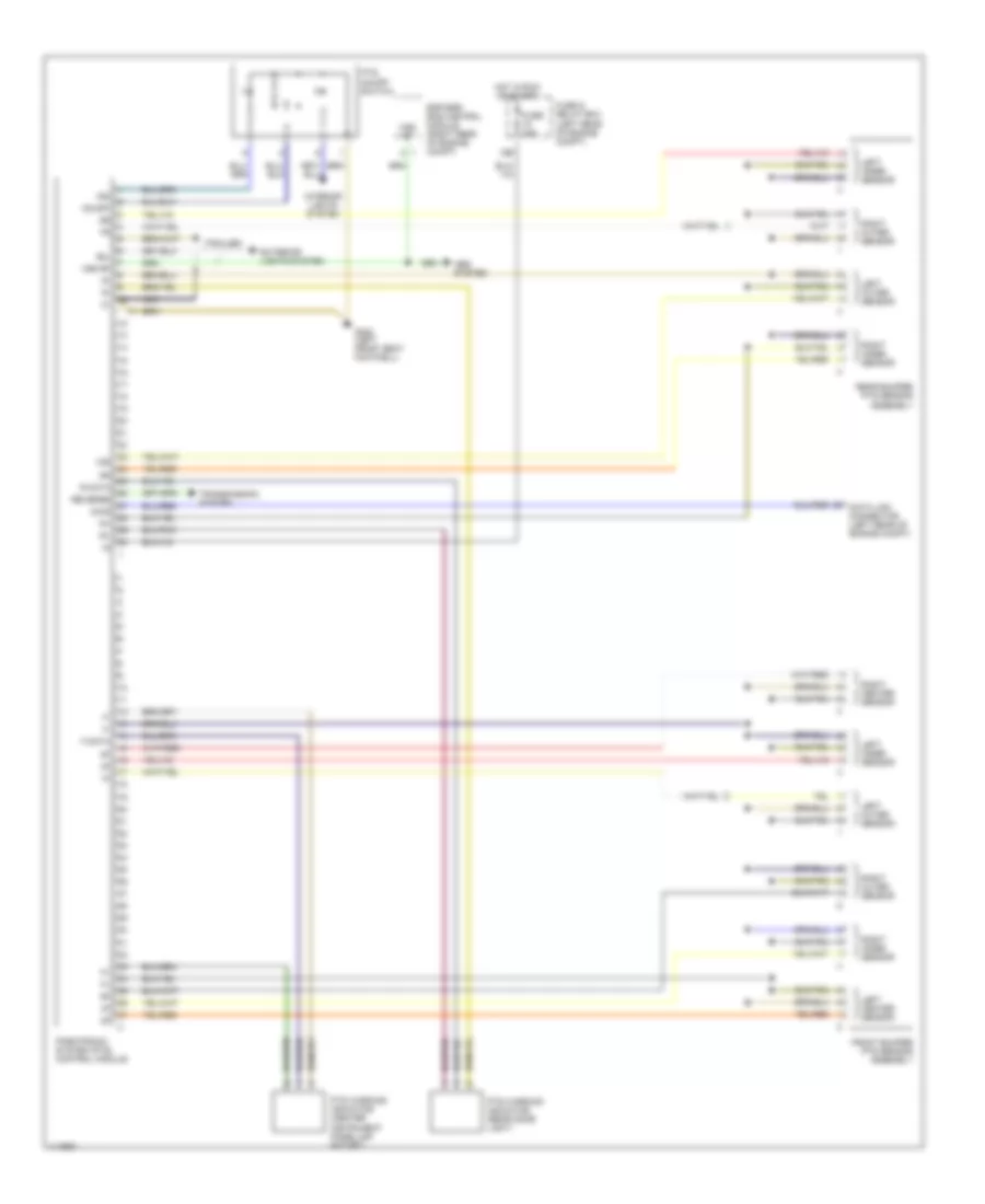 Parktronic Wiring Diagram for Mercedes-Benz E430 2000