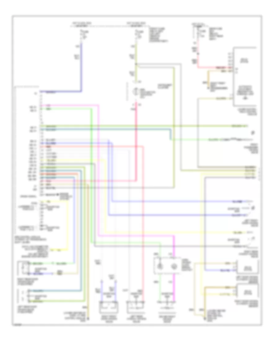 Supplemental Restraint Wiring Diagram 1 of 2 for Mercedes Benz E430 2000