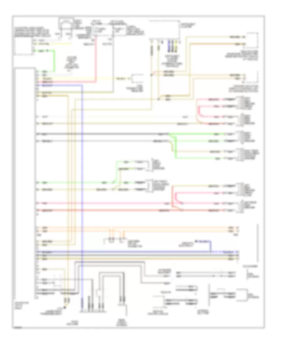 Auto Pilot System Wiring Diagram, Wagon without Amplifier for Mercedes-Benz E430 4Matic 2002