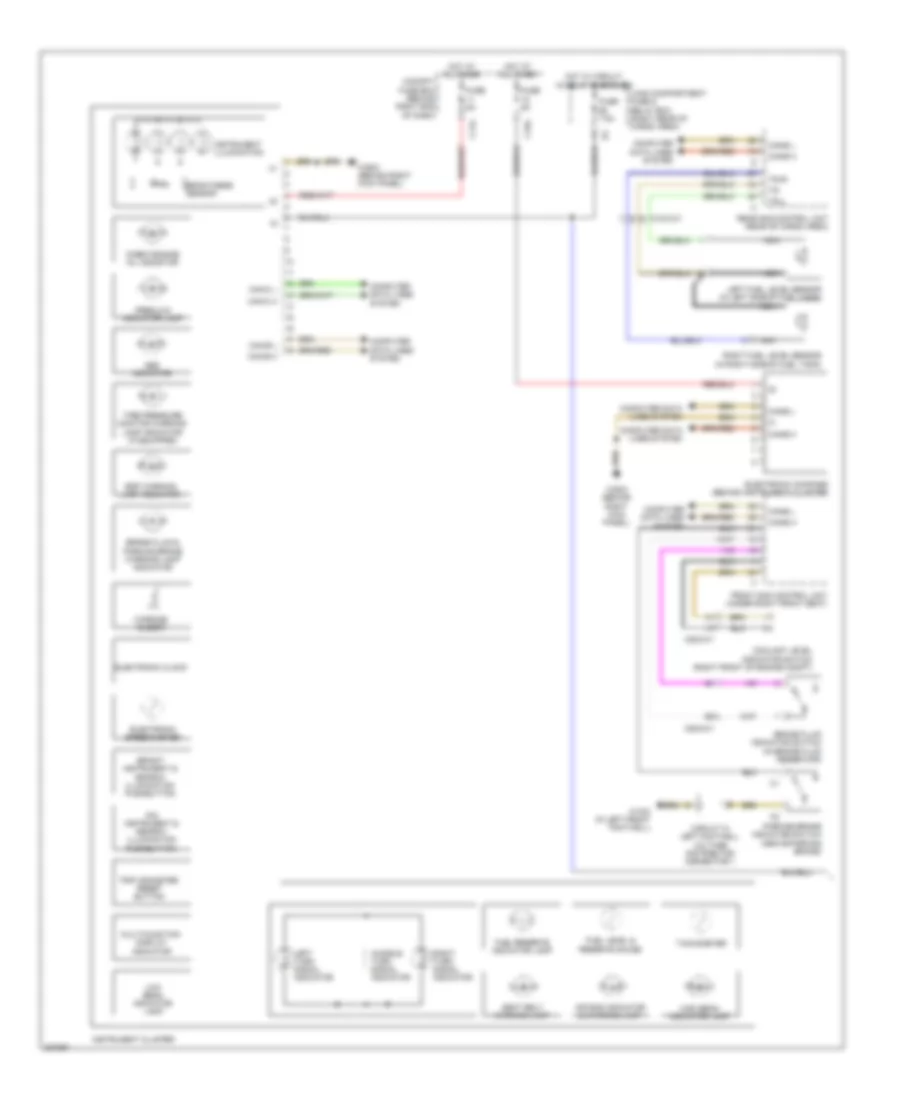 Instrument Cluster Wiring Diagram 1 of 2 for Mercedes Benz R350 BlueTEC 2010
