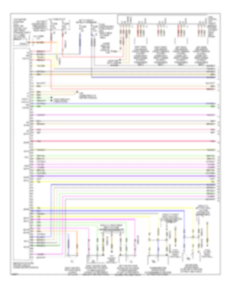 Supplemental Restraint Wiring Diagram (1 of 3) for Mercedes-Benz R350 BlueTEC 2010