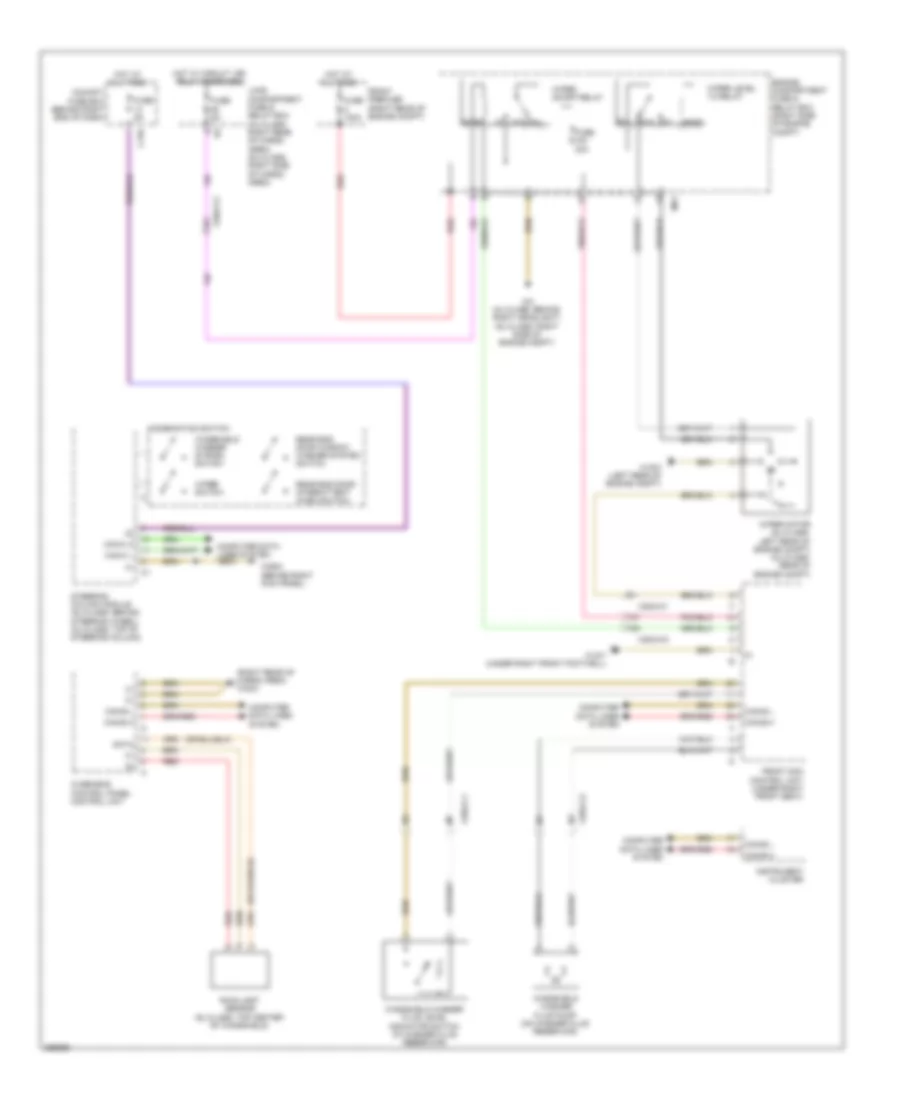 Front Wiper Washer Wiring Diagram for Mercedes Benz ML450 4Matic 2011