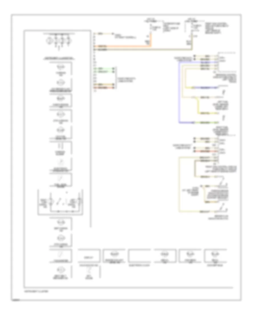 Instrument Cluster Wiring Diagram for Mercedes Benz CLK500 2003
