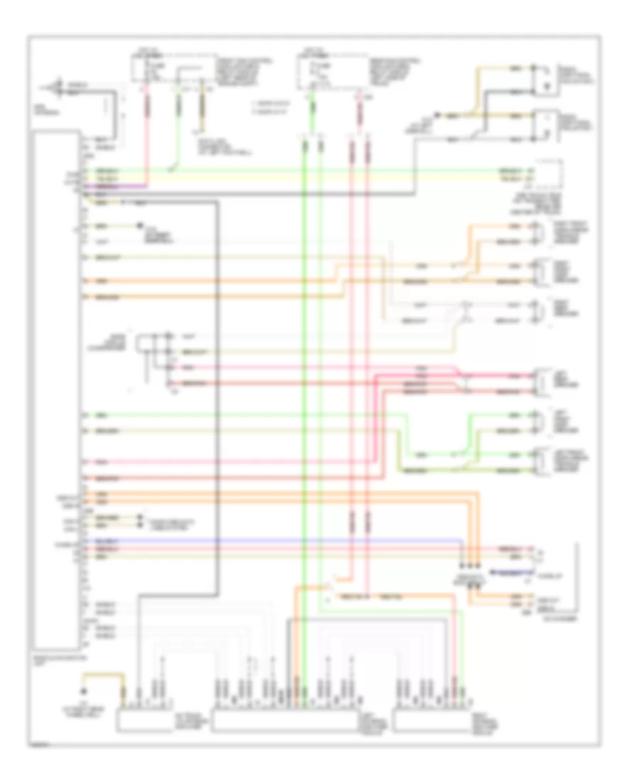 Auto Pilot System Wiring Diagram Convertible without Amplifier for Mercedes Benz CLK500 2003