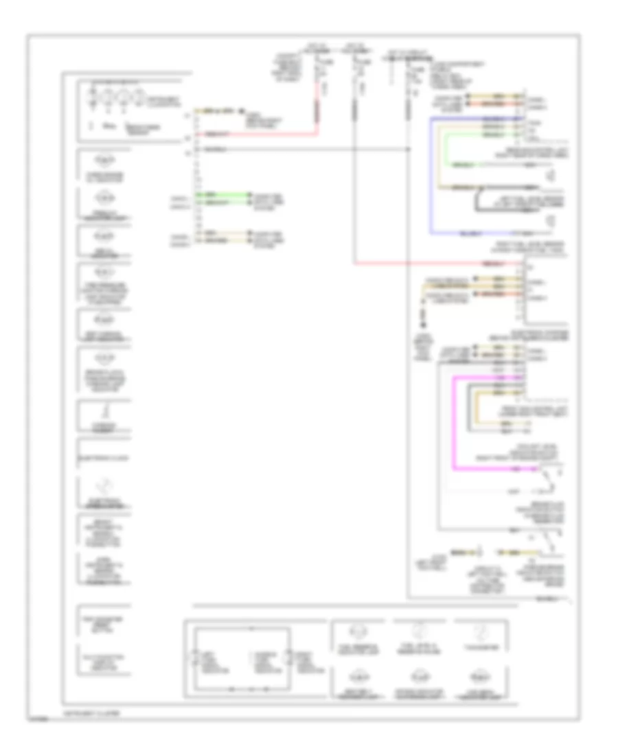 Instrument Cluster Wiring Diagram 1 of 2 for Mercedes Benz R350 2009