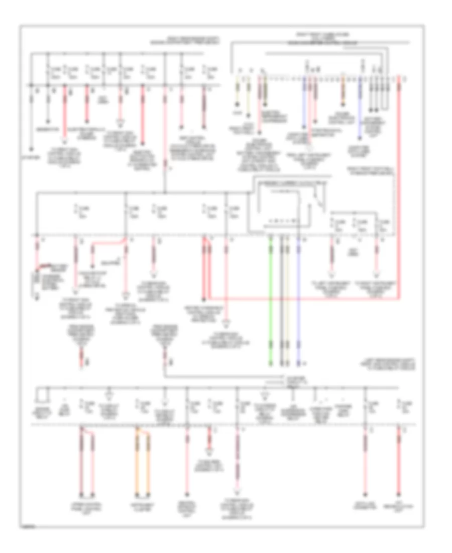 Power Distribution Wiring Diagram 1 of 4 for Mercedes Benz S400 2010