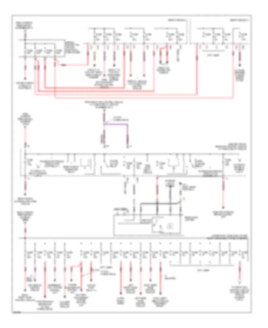 Power Distribution Wiring Diagram 2 of 4 for Mercedes Benz S400 2010