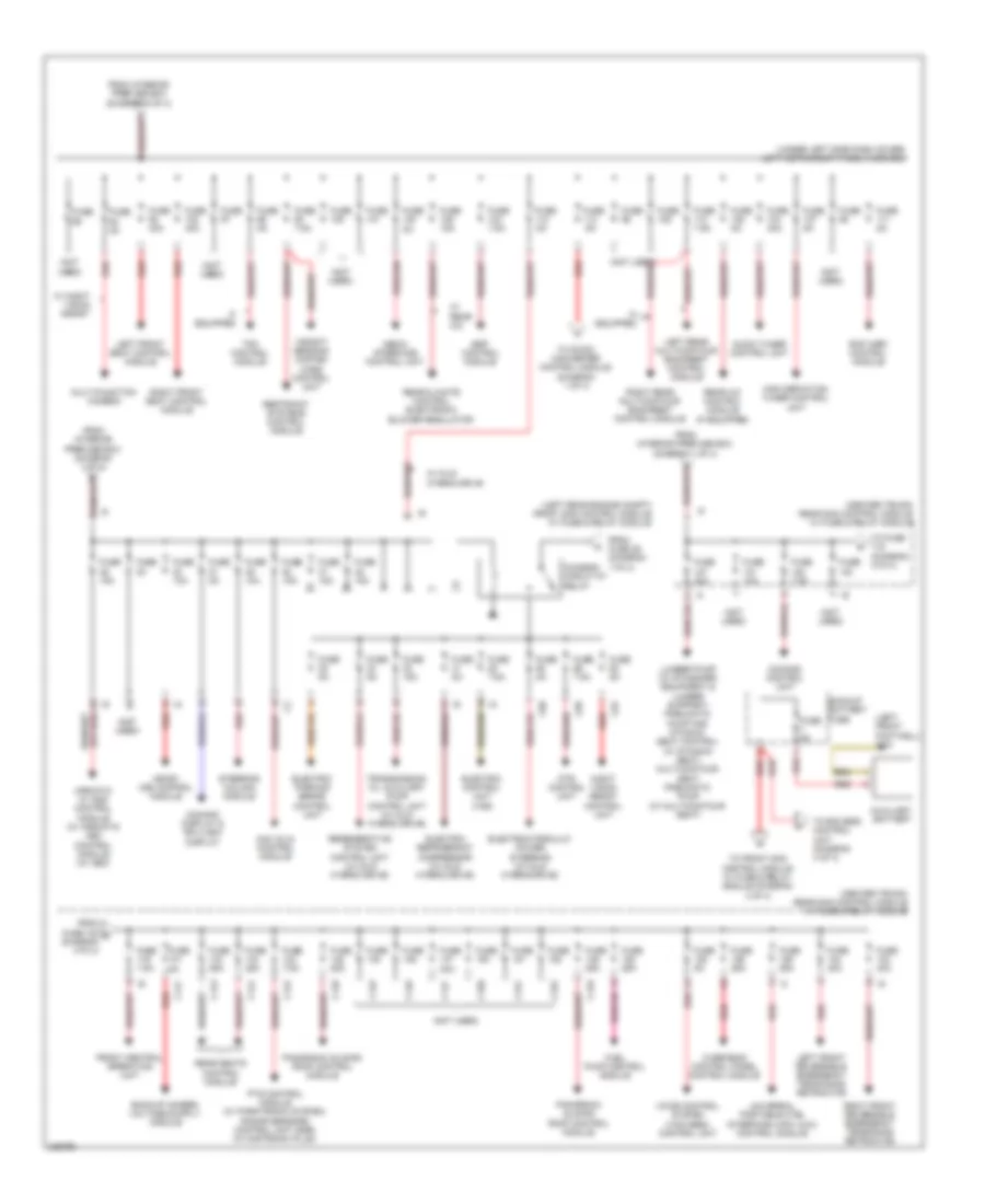 Power Distribution Wiring Diagram 3 of 4 for Mercedes Benz S400 2010