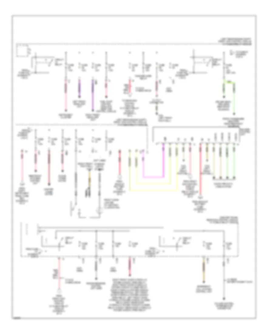 Power Distribution Wiring Diagram 4 of 4 for Mercedes Benz S400 2010