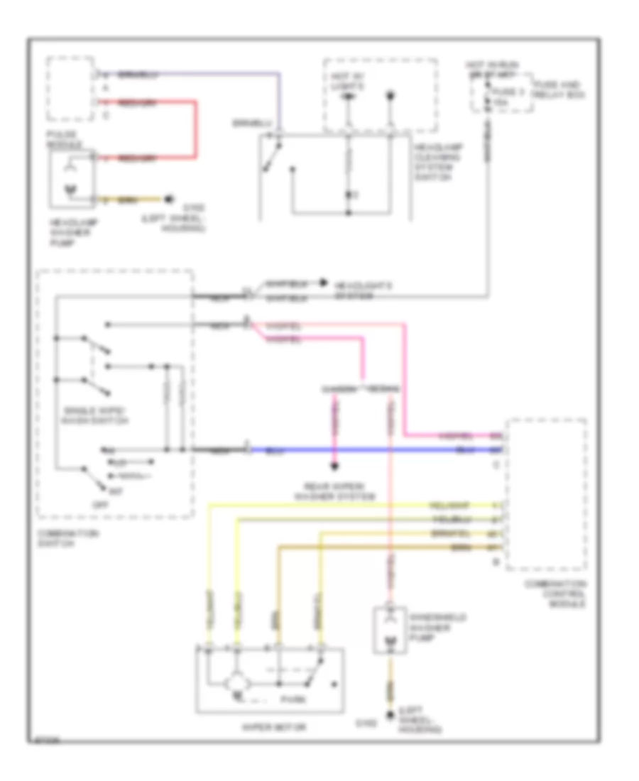 Передняя Схема Шайбы Дворника/Шайбы и Фары для Mercedes-Benz E420 1997